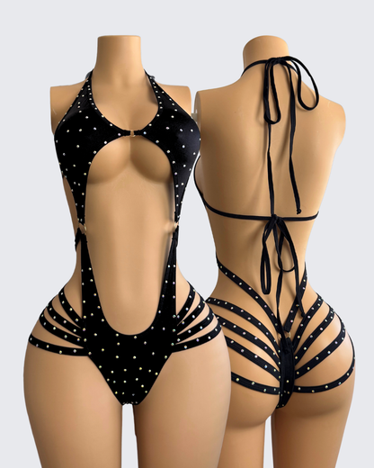 STUNNA ROMPER BLACK